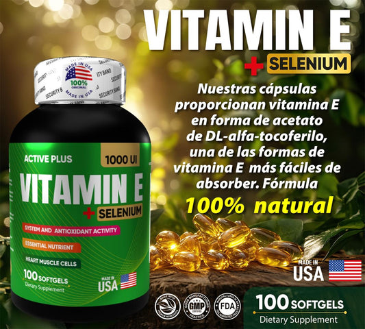Vitamin E Selenium 1000 Ui Softgels